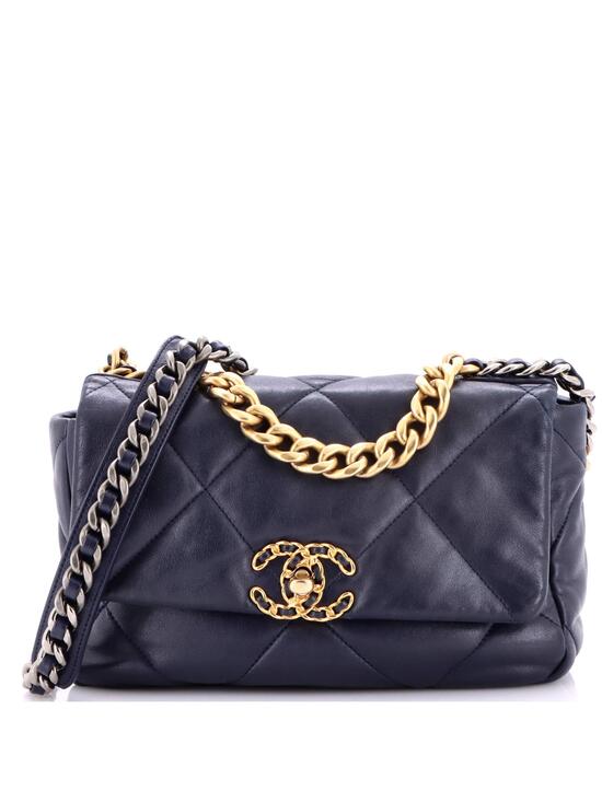 Chanel Handbags - Chanel 19 Flap Bag Quilted Leather #248418C47B